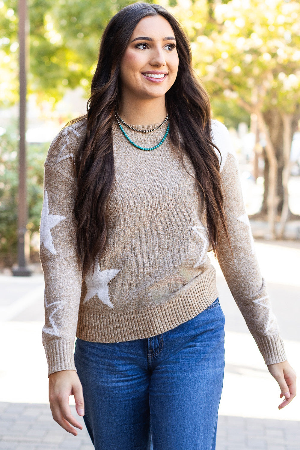 Alani Star Pattern Sweater-3