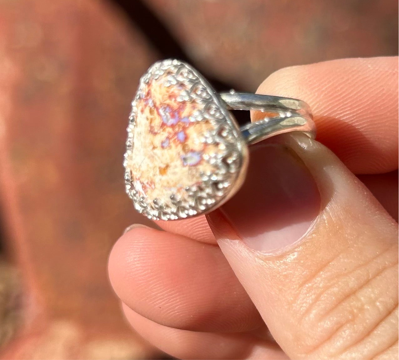 Fire Opal Statement Ring #128