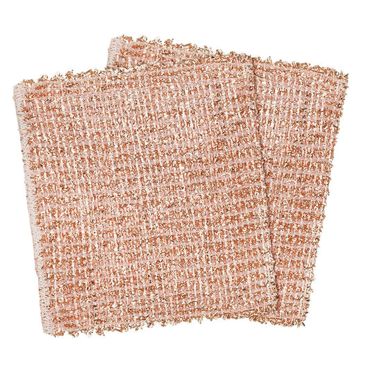 2 - Ply Woven Copper Scrubbing Cloth - Set of 2 - Wearing Conscious