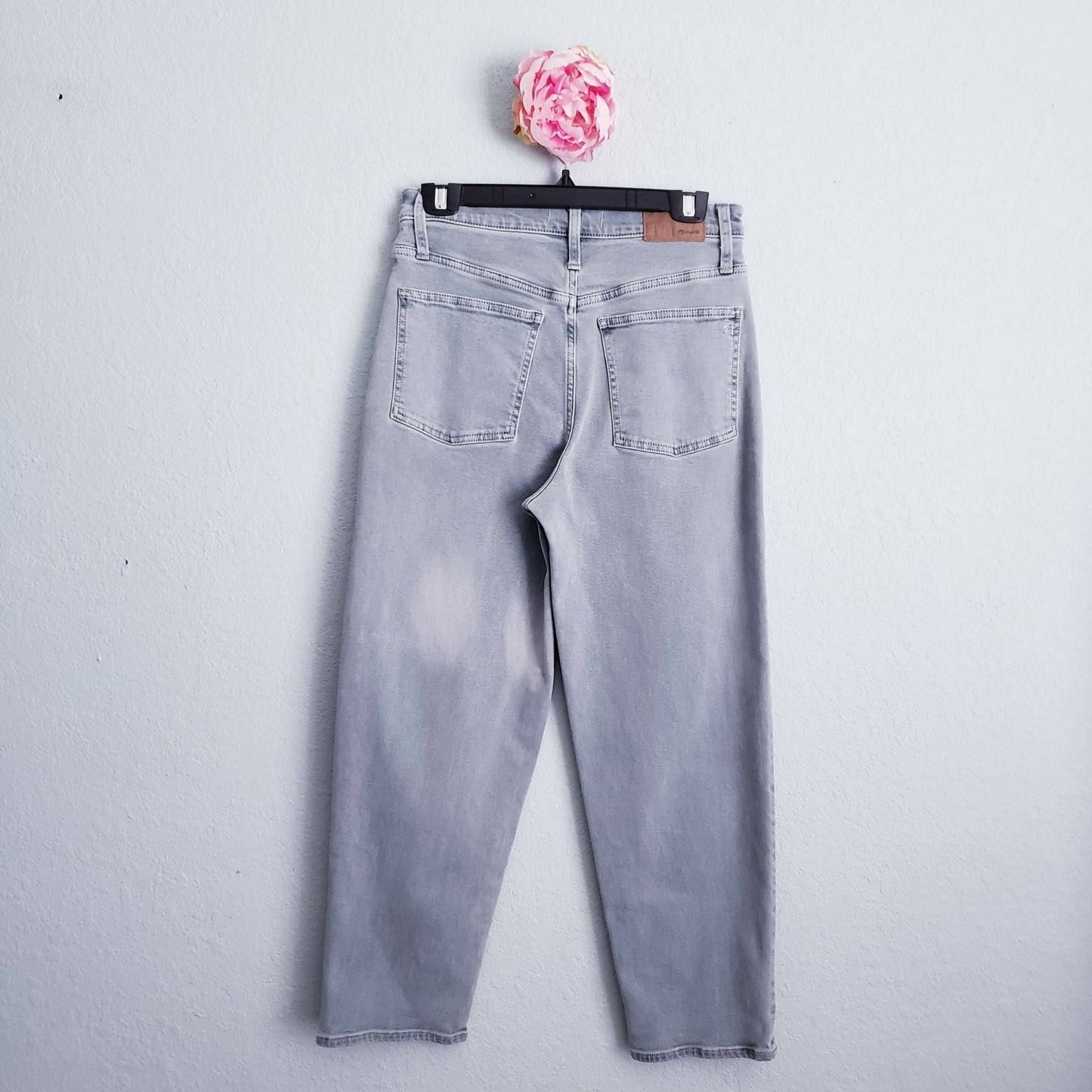 Madewell Balloon Cropped Jeans - Blue - 27