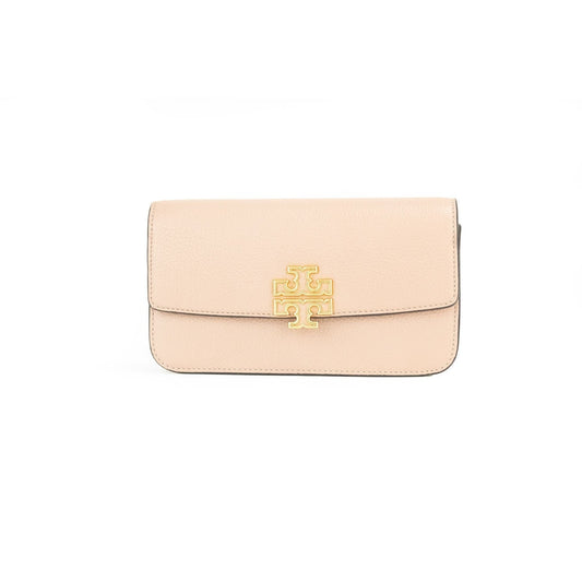 NWT Tory Burch Britten Small Meadowsweet Leather Chain Wallet Crossbody Bag