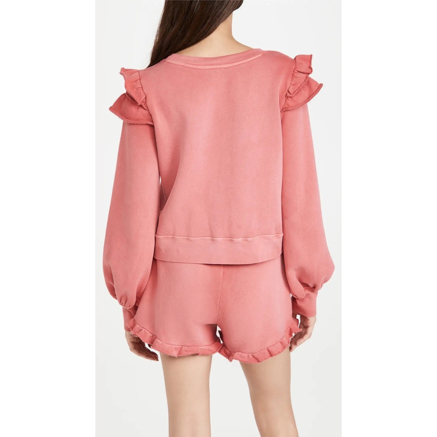 Paige Long Sleeve Panelo Sweatshirt - Pink