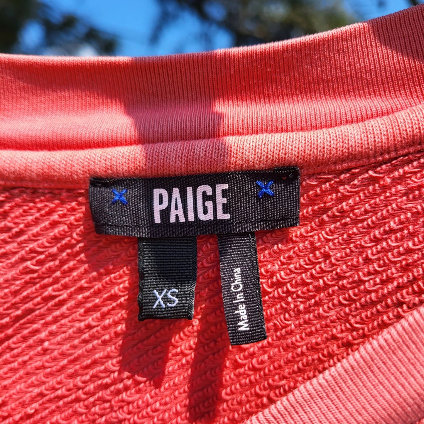 Paige Long Sleeve Panelo Sweatshirt - Pink