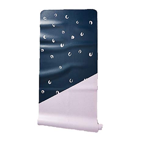 Anthropologie Blue Motif Travel Yoga Mat