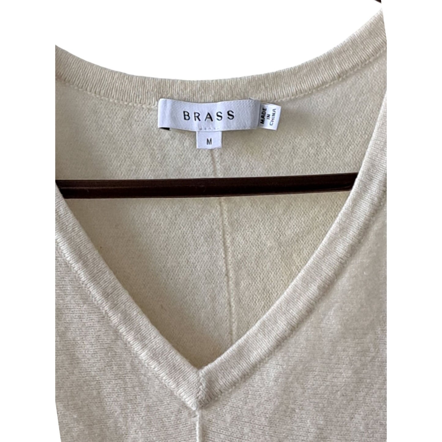 Brass The Cashmere Short Sleeve Shell - White - Medium