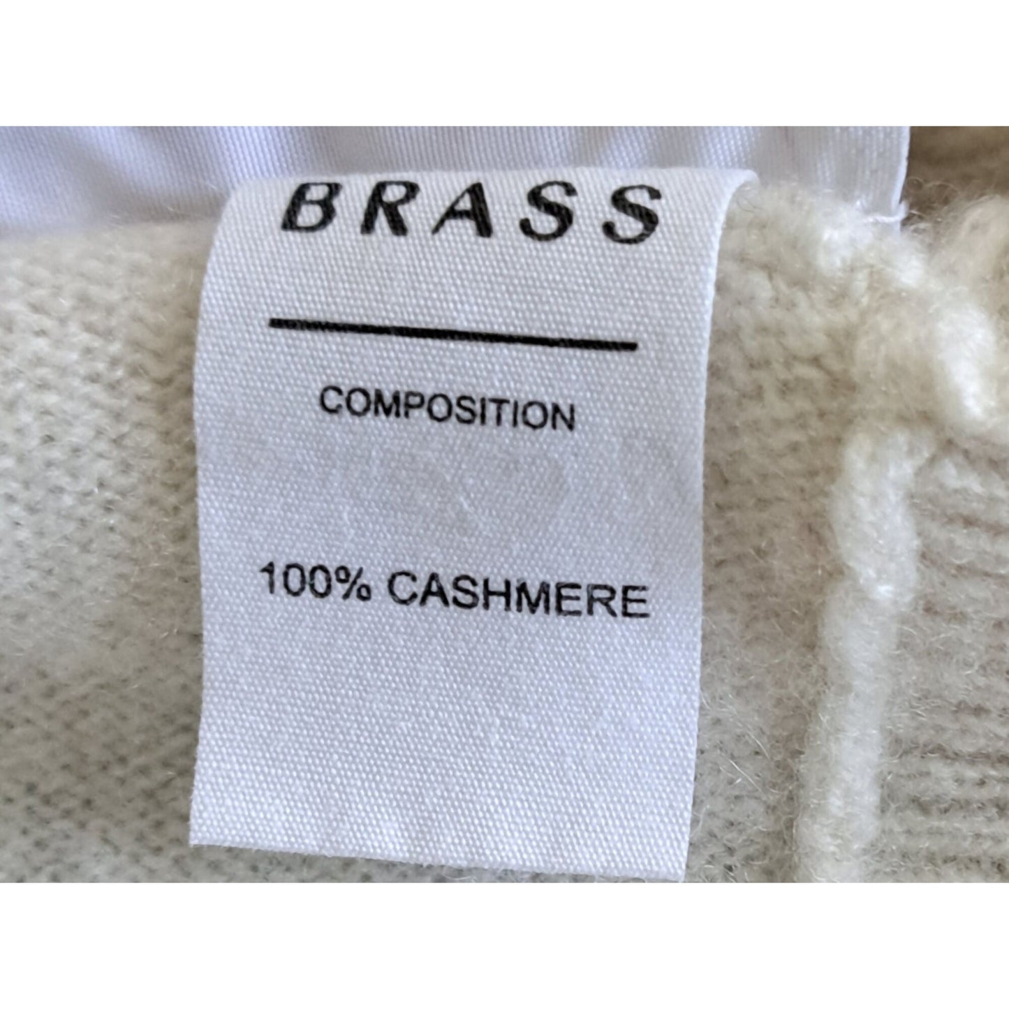 Brass The Cashmere Short Sleeve Shell - White - Medium