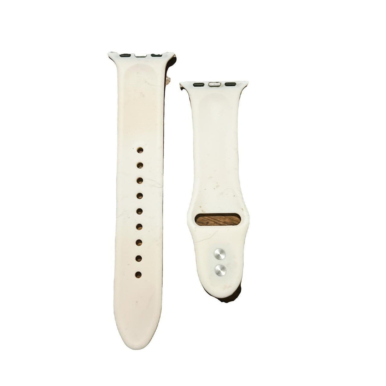 40mm Apple Watch Band - White with Marble Sport Band - 130 - 180mm Wrists - Wearing Conscious