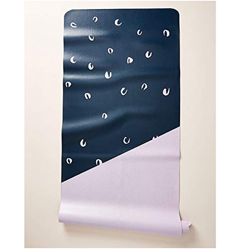 Anthropologie Blue Motif Travel Yoga Mat