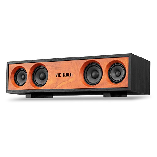 Victrola Surround Glossy Bluetooth Speaker Set of 1 Black (VS-130-BLK)