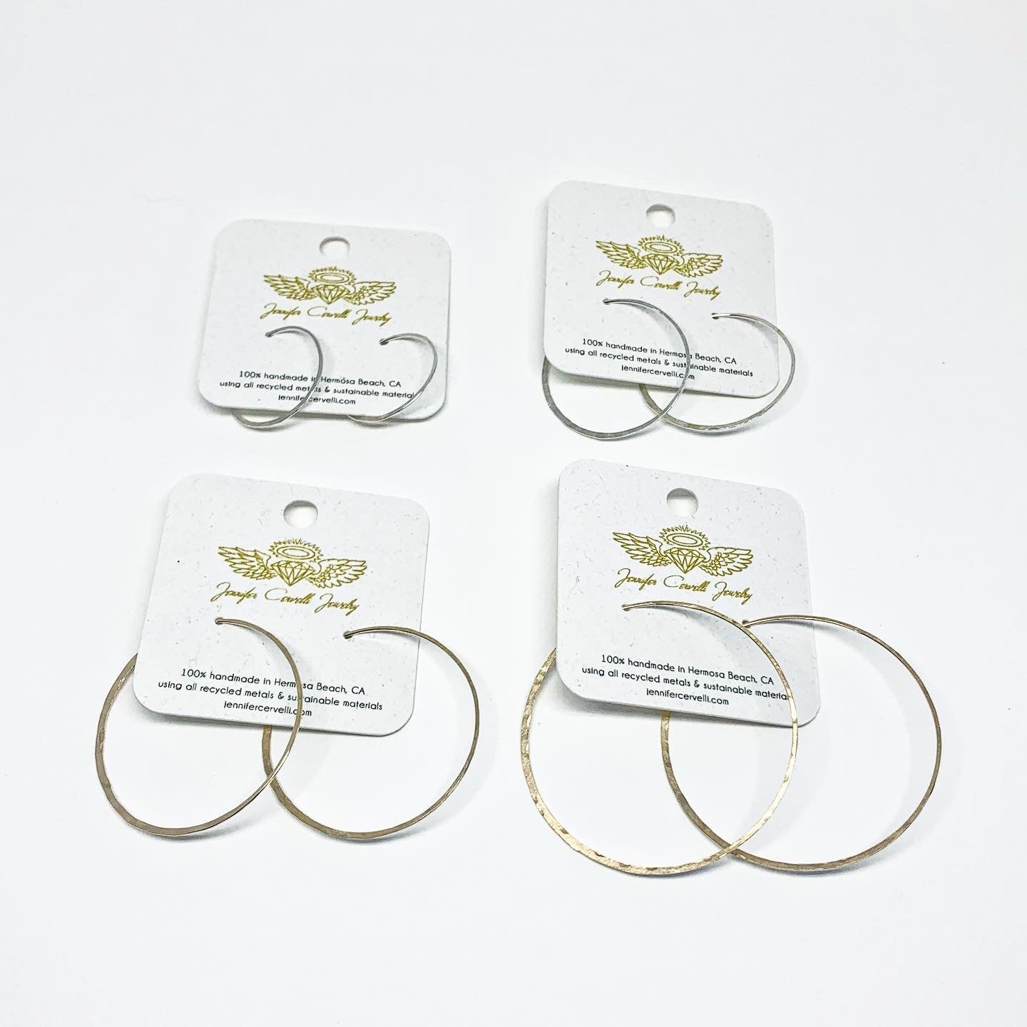 Crescent Moon Hoop Earrings-1