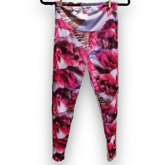 Colorful Unique Printed Leggings - Pink Multi - Size S/M