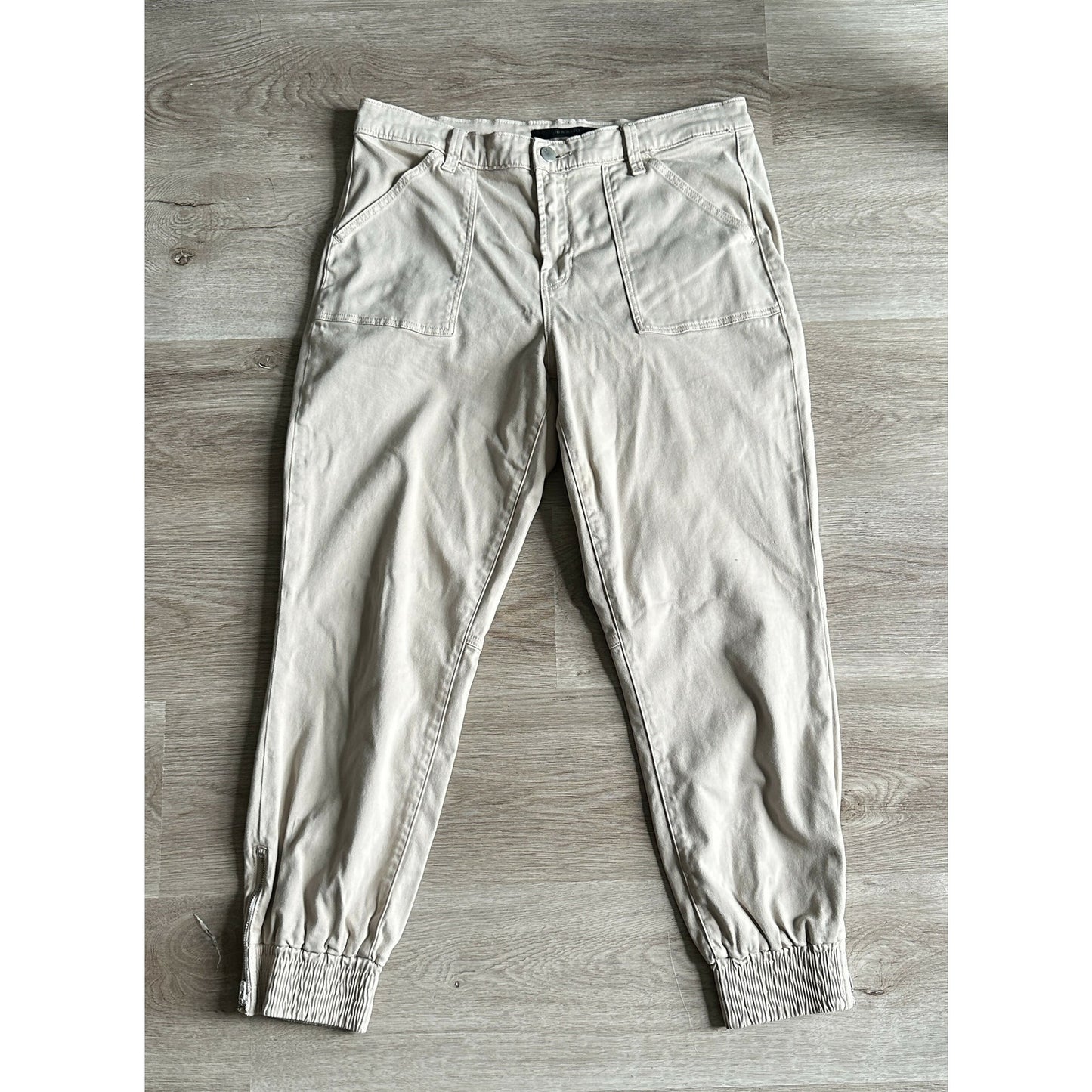 J Brand Side Zip Cuff Arkin Joggers - Beige - Size 29