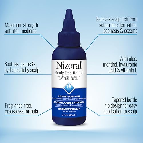 Nizoral Scalp Itch Relief Liquid (Hydrocortisone 1%) – 2 Fl Oz