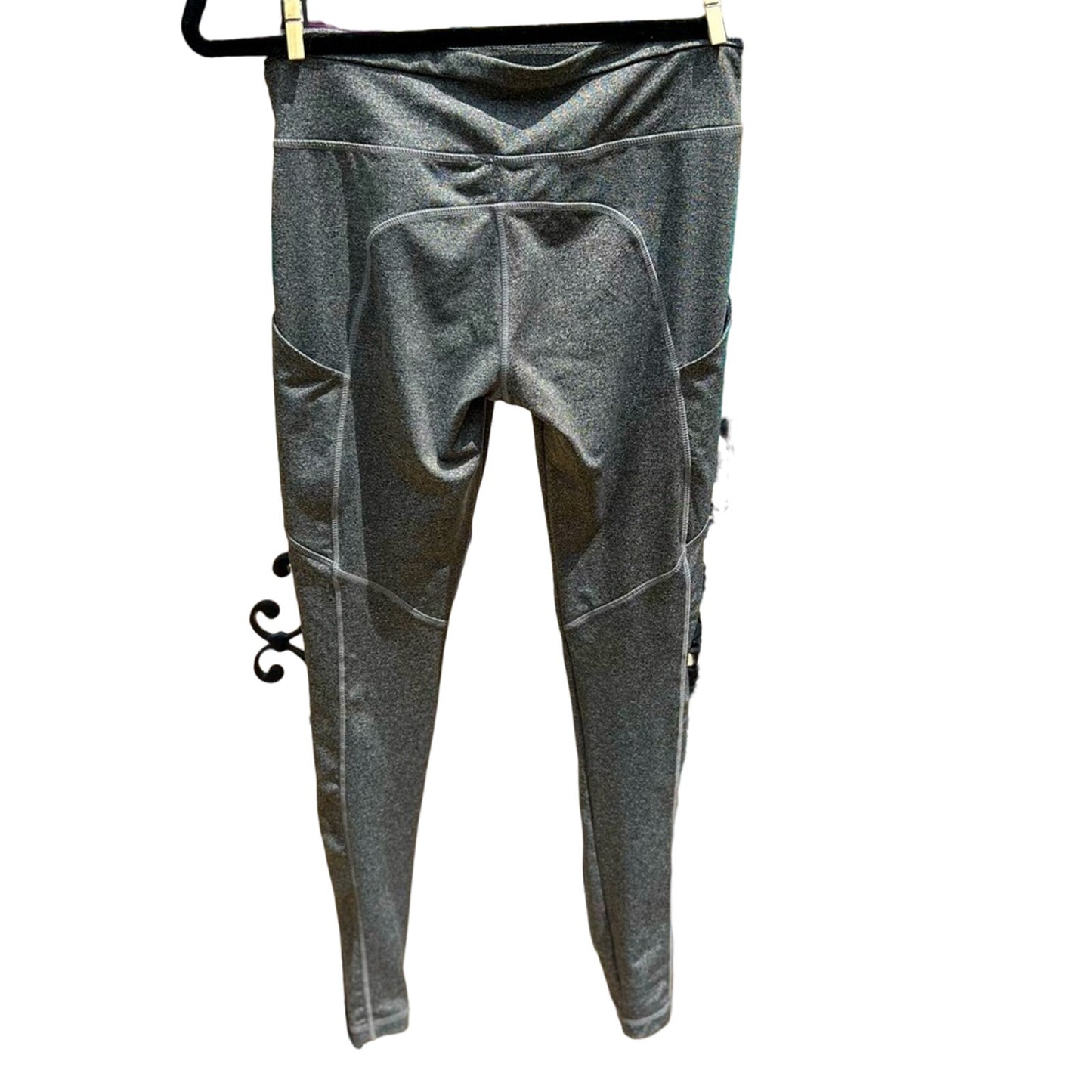 Full-Length Leggings with Pockets - Gray - Size S