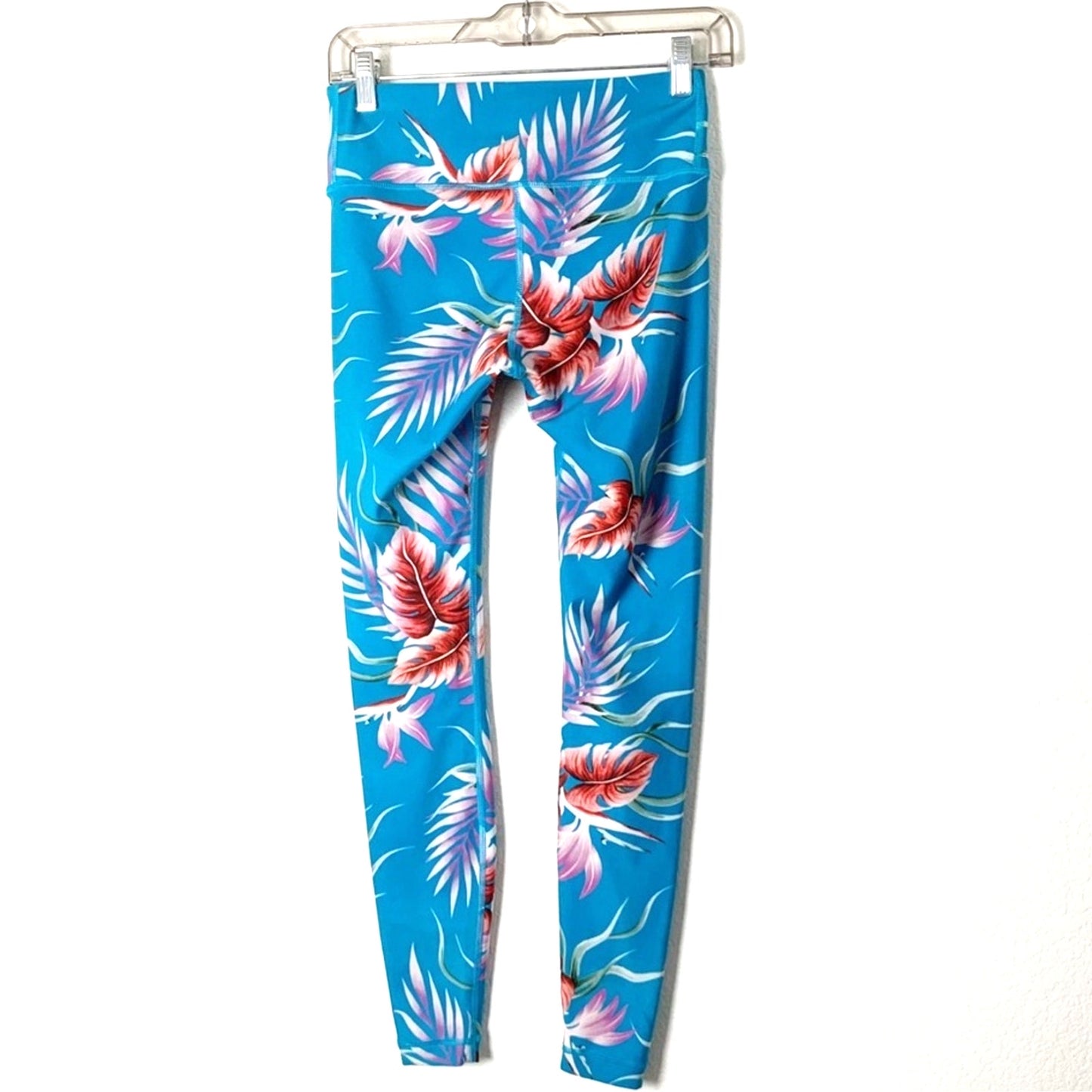 Aviator Nation Kauai Floral Leggings - Blue Multi - S