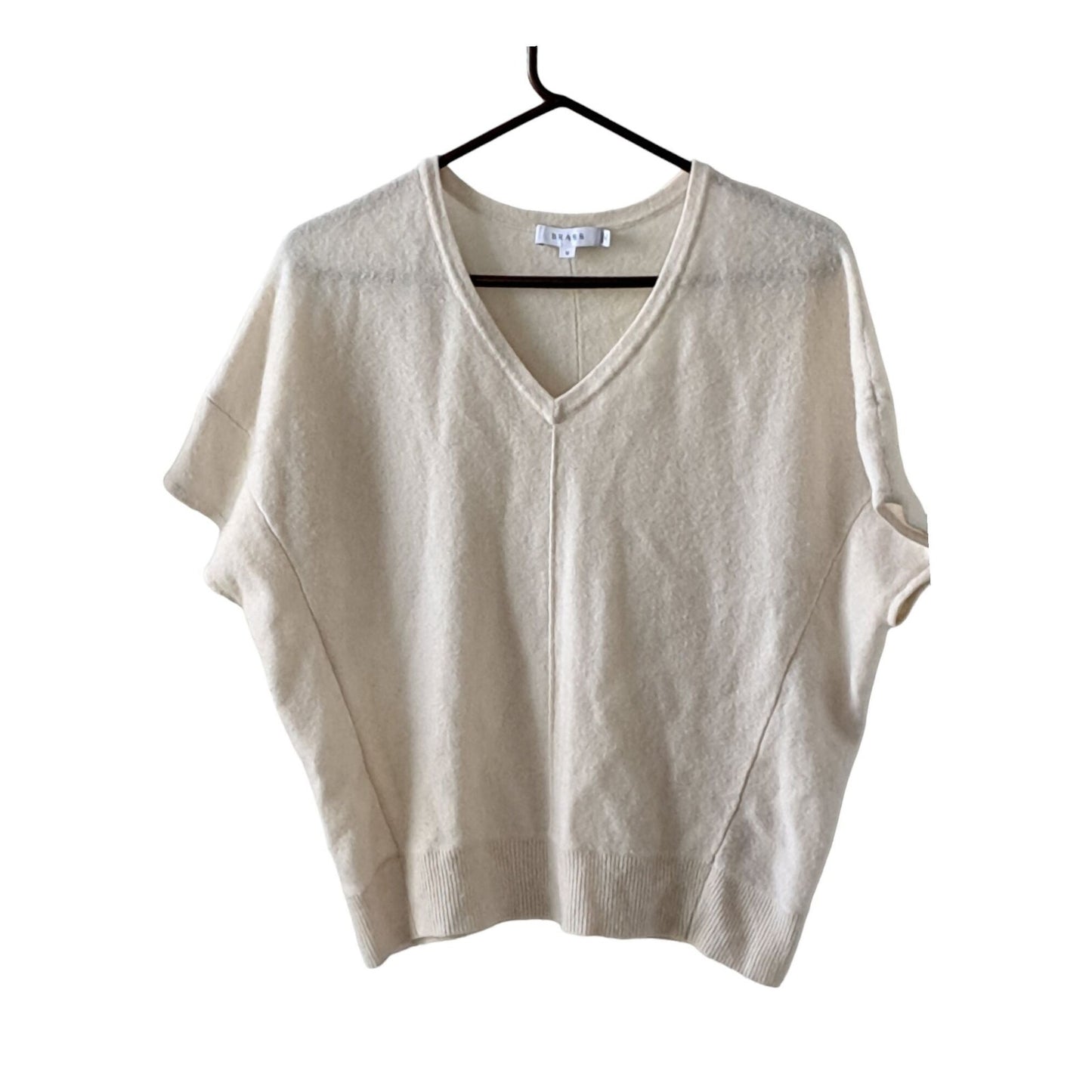 Brass The Cashmere Short Sleeve Shell - White - Medium