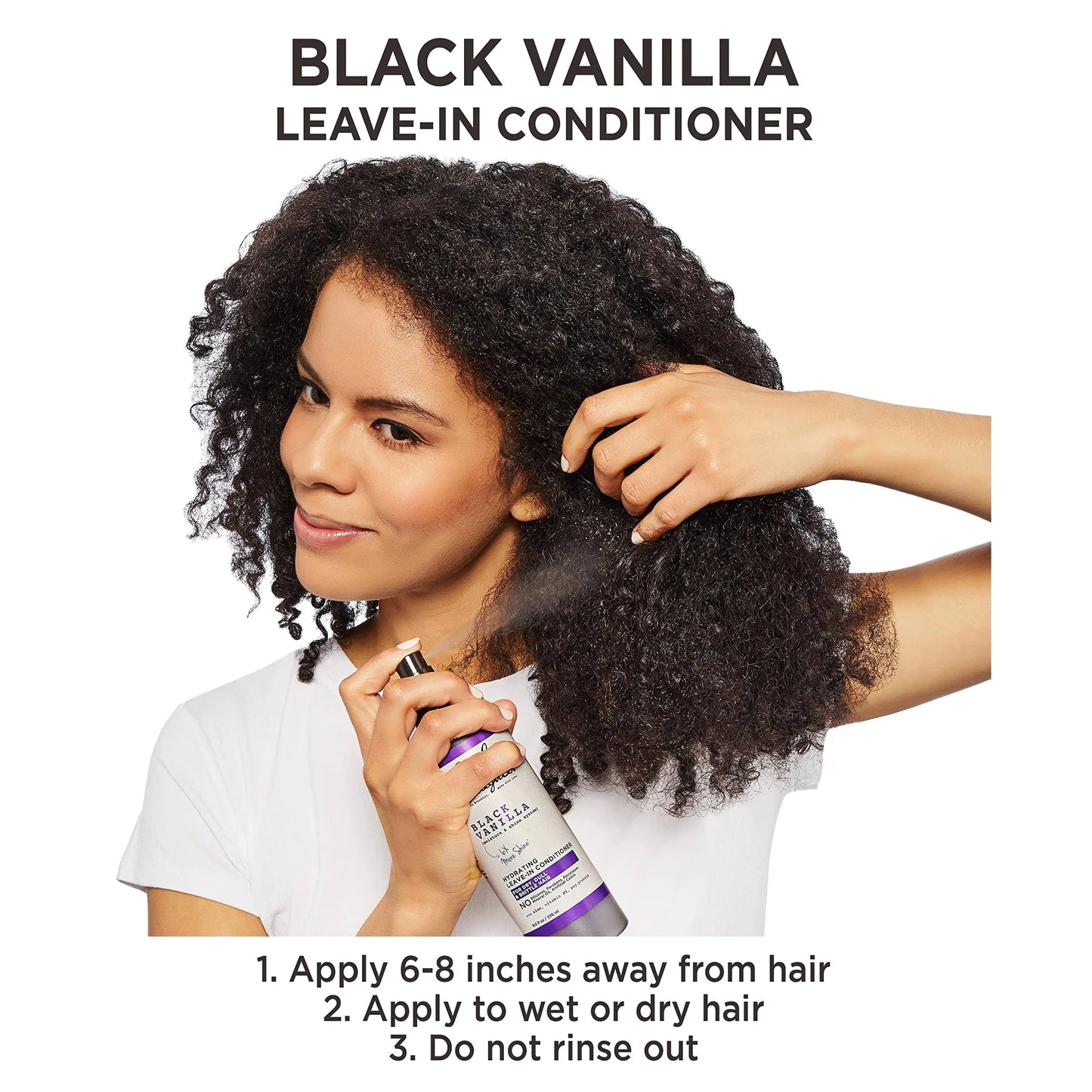 Carol's Daughter Black Vanilla Leave In Conditioner Spray – 8 Fl Oz