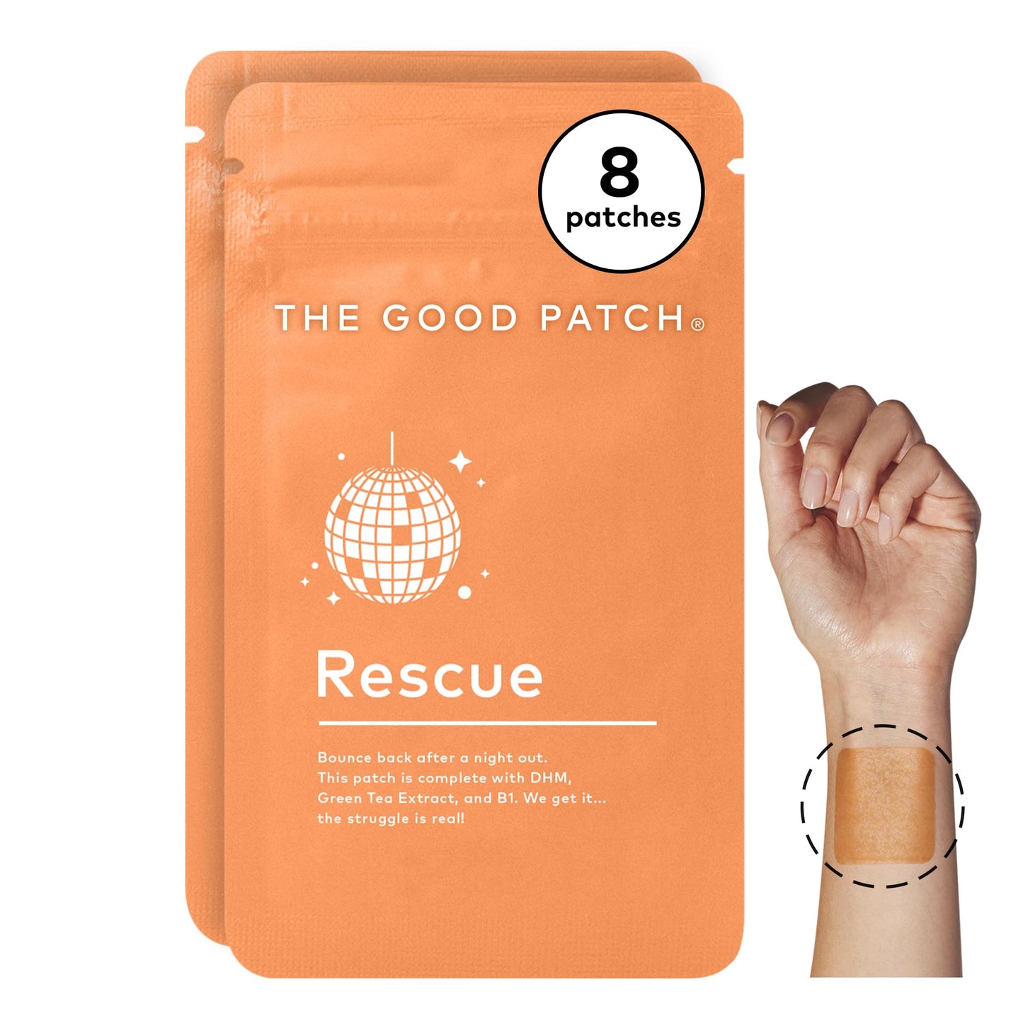 The Good Patch Rescue Natural Patch – 8 Pack