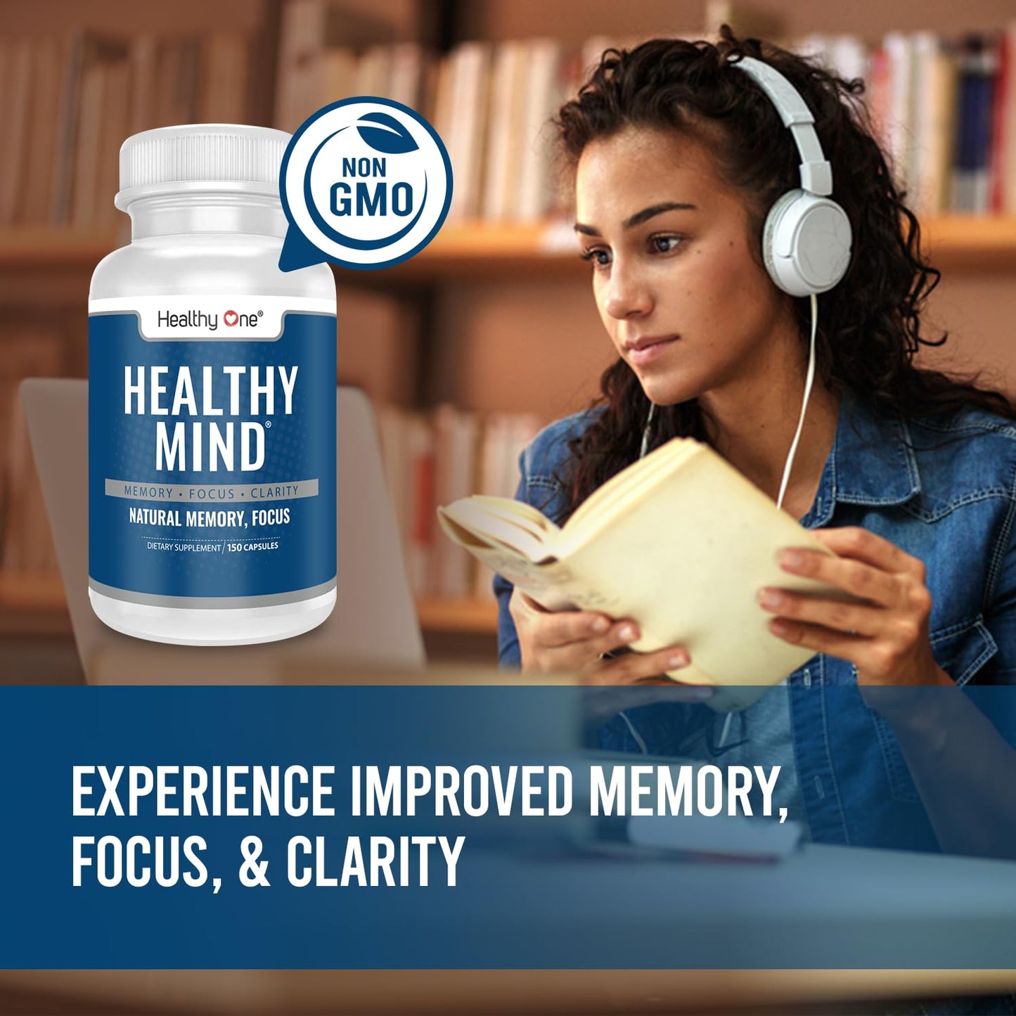 Healthy Mind Brain Booster Supplement - All Natural Brain Supplement for Memory and Focus