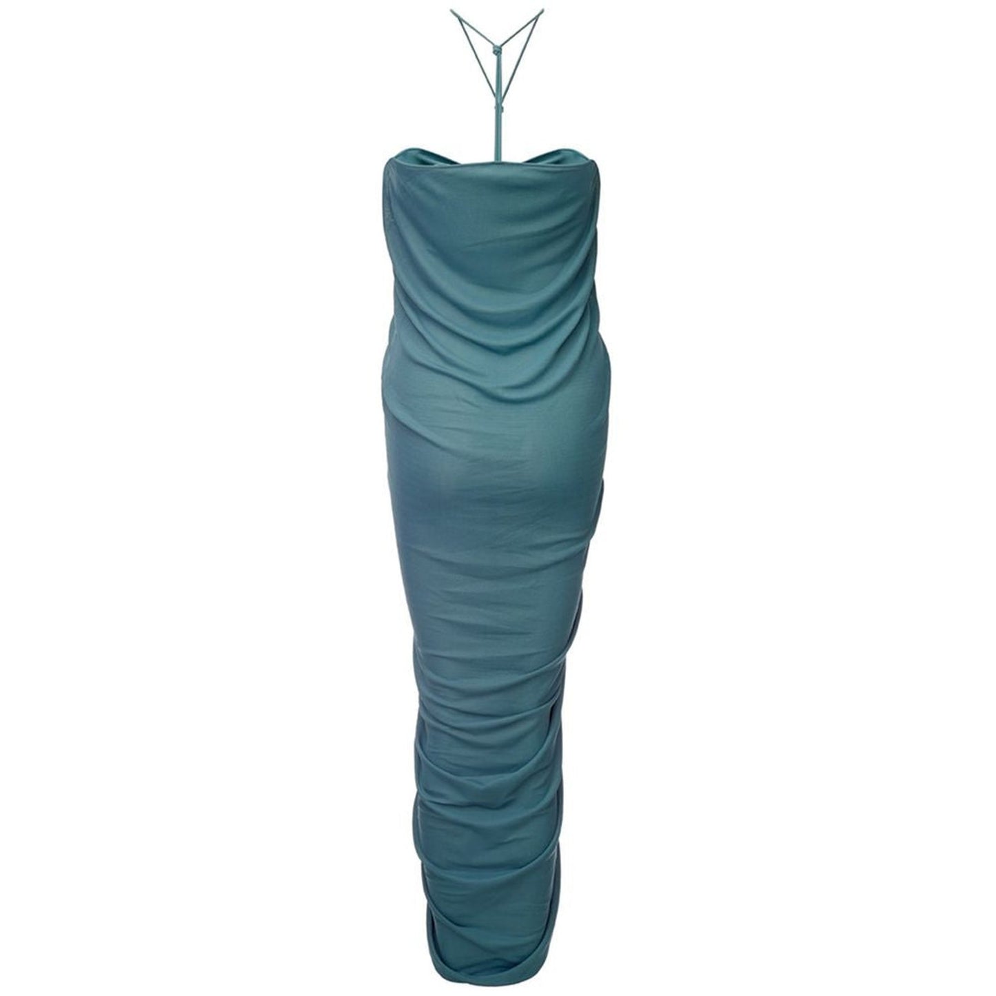 Bottega Veneta Elegant Green Viscose Dress