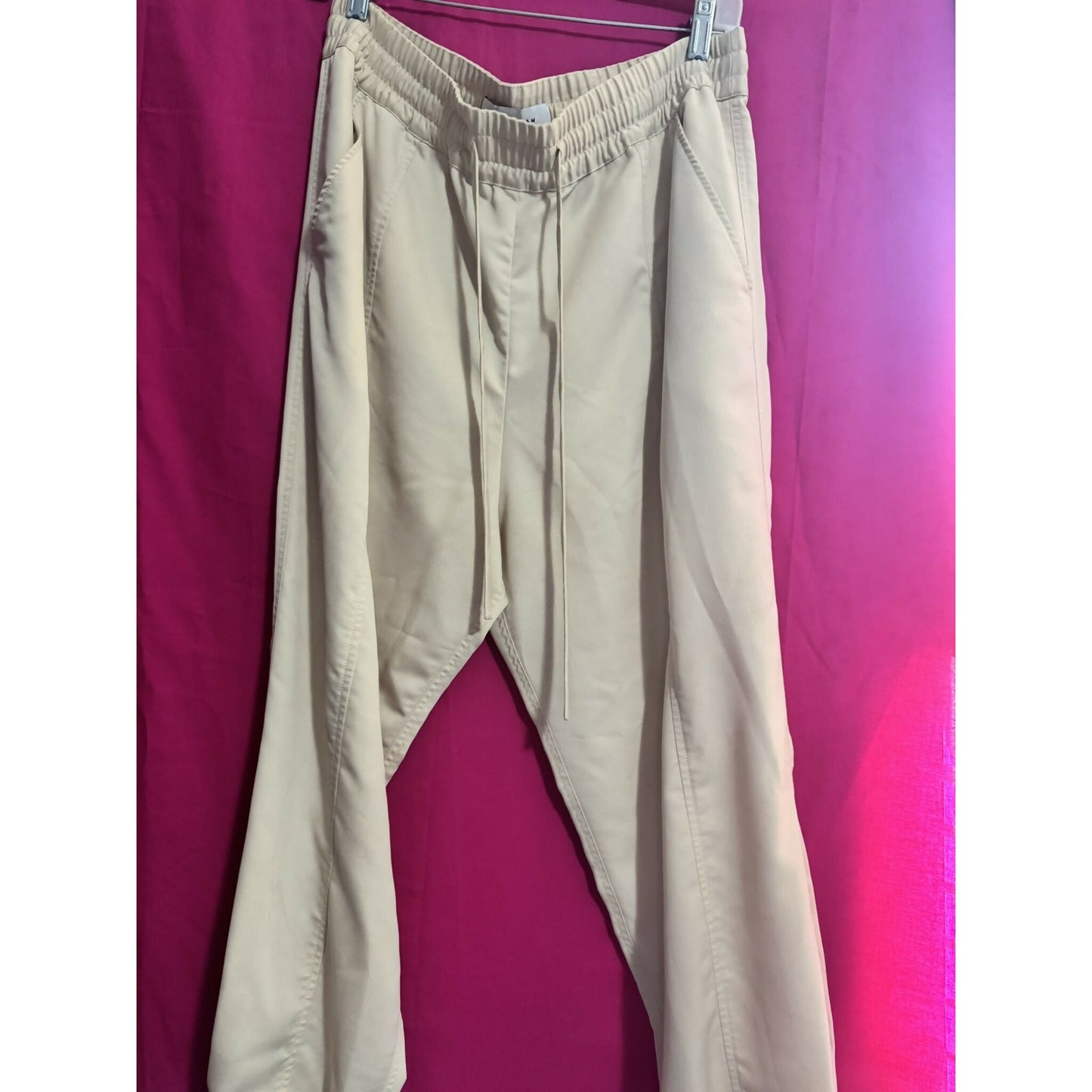 Derek Lam 10 Crosby Drawstring Jogger Pants - Beige - 12