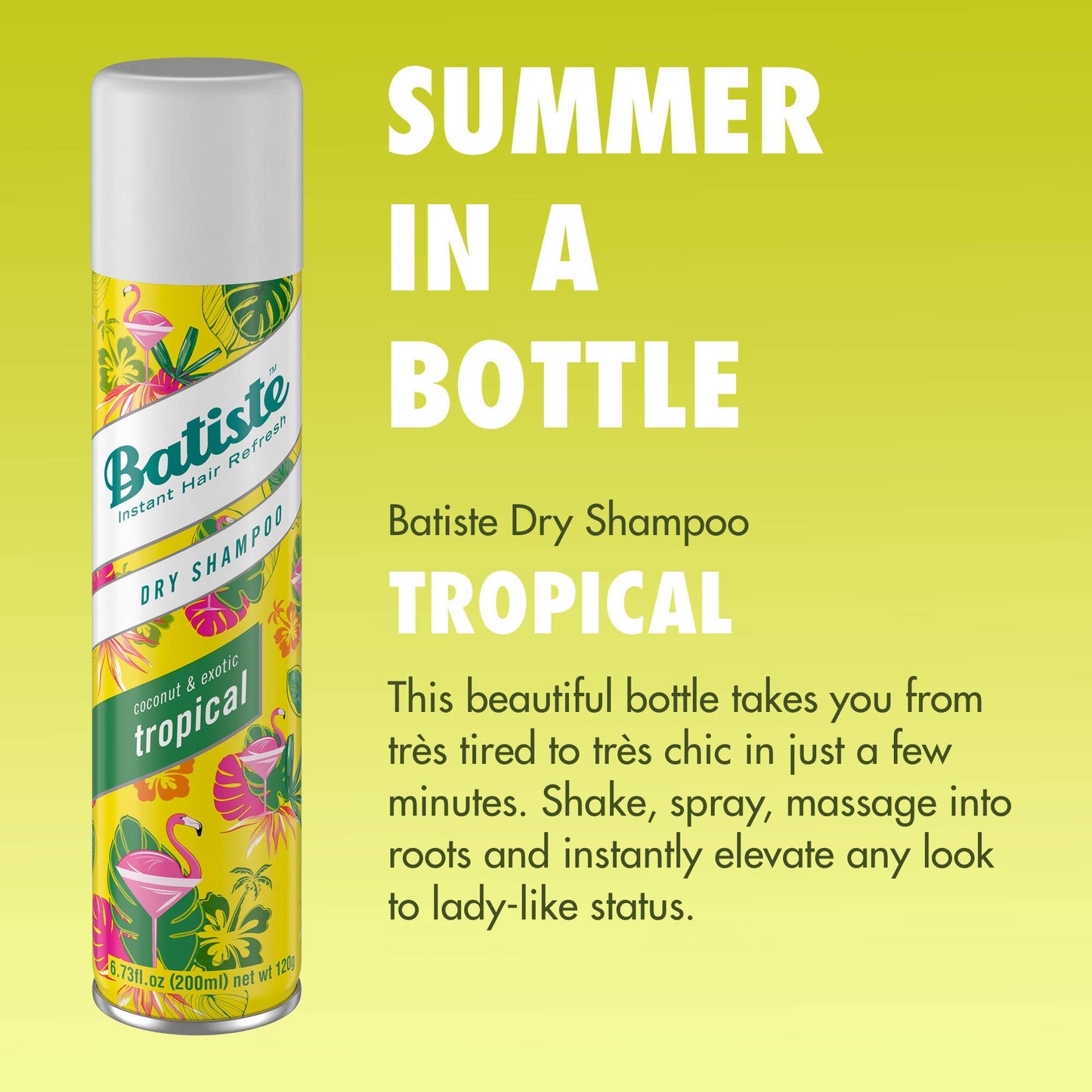 Batiste Dry Shampoo 3 Pack – Tropical Fragrance – 6.73 fl. oz.