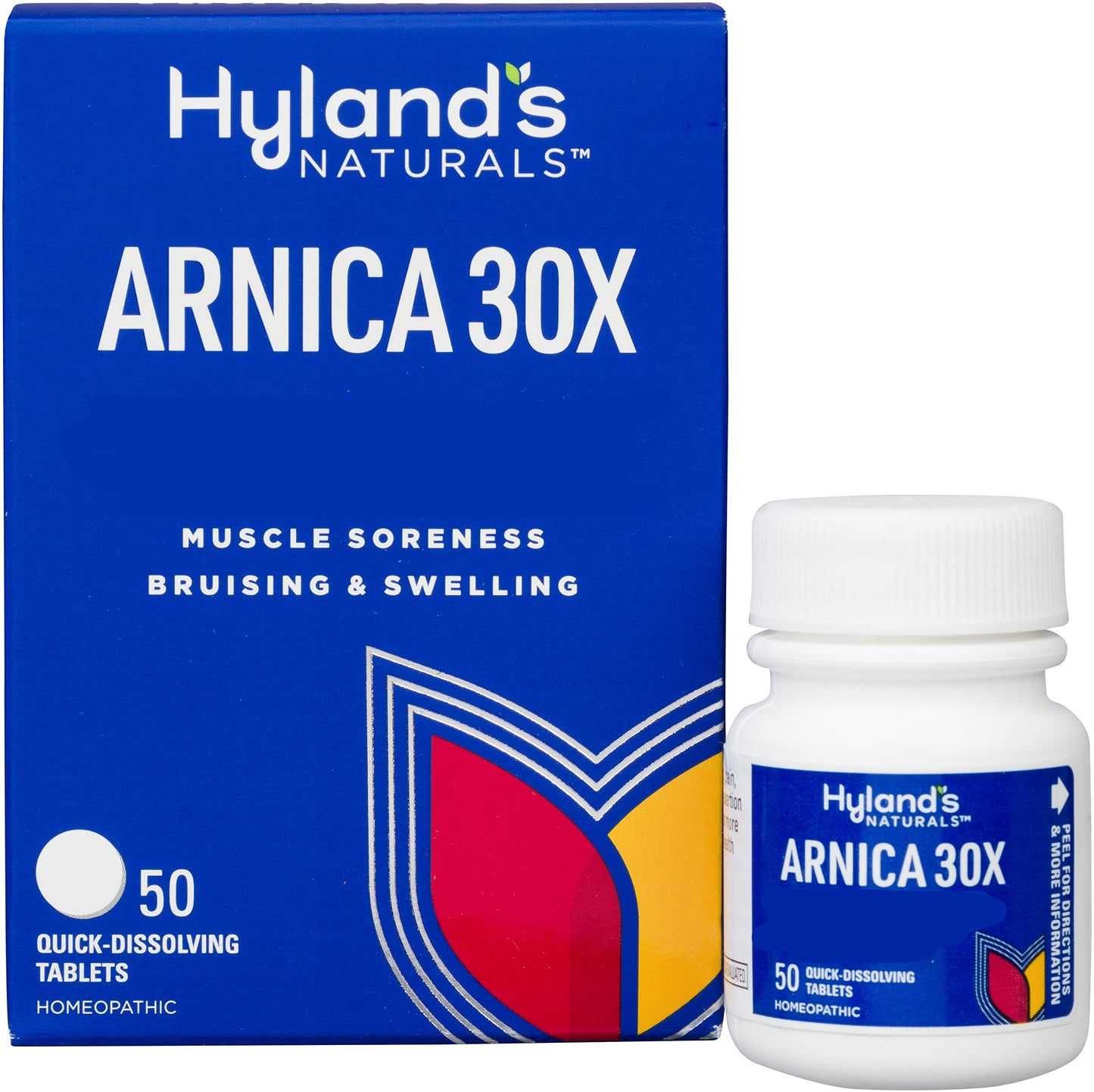 Hyland's Naturals Arnica Montana 30x Tablets, Natural Relief of Bruises, Swelling & Muscle Soreness, Multi, 50 Count