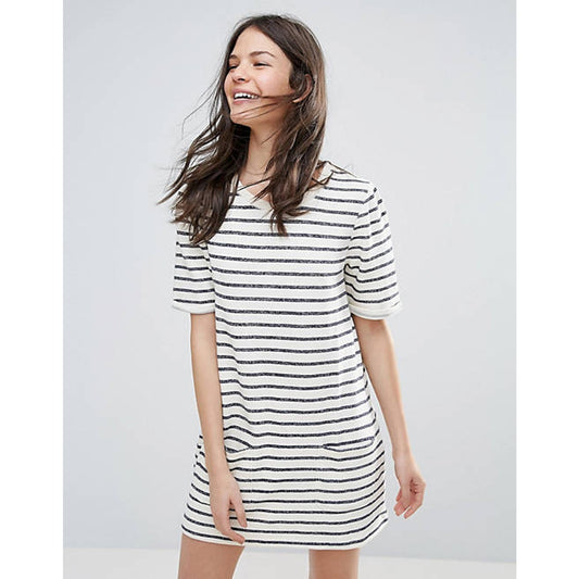 French Connection Normandy Stripe Tee Dress