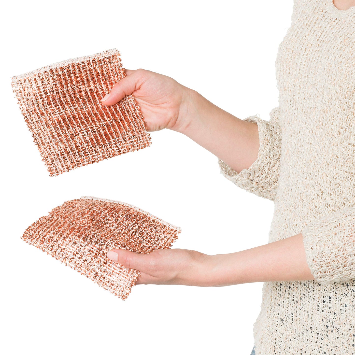 2-Ply Woven Copper Scrubbing Cloth - Set of 2