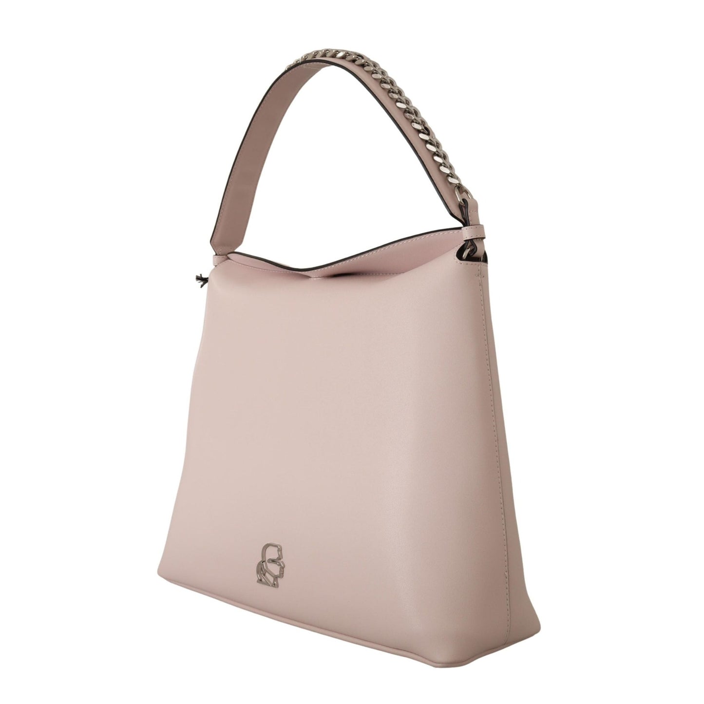 Karl Lagerfeld Light Pink Mauve Leather Shoulder Bag - One Size - Pink