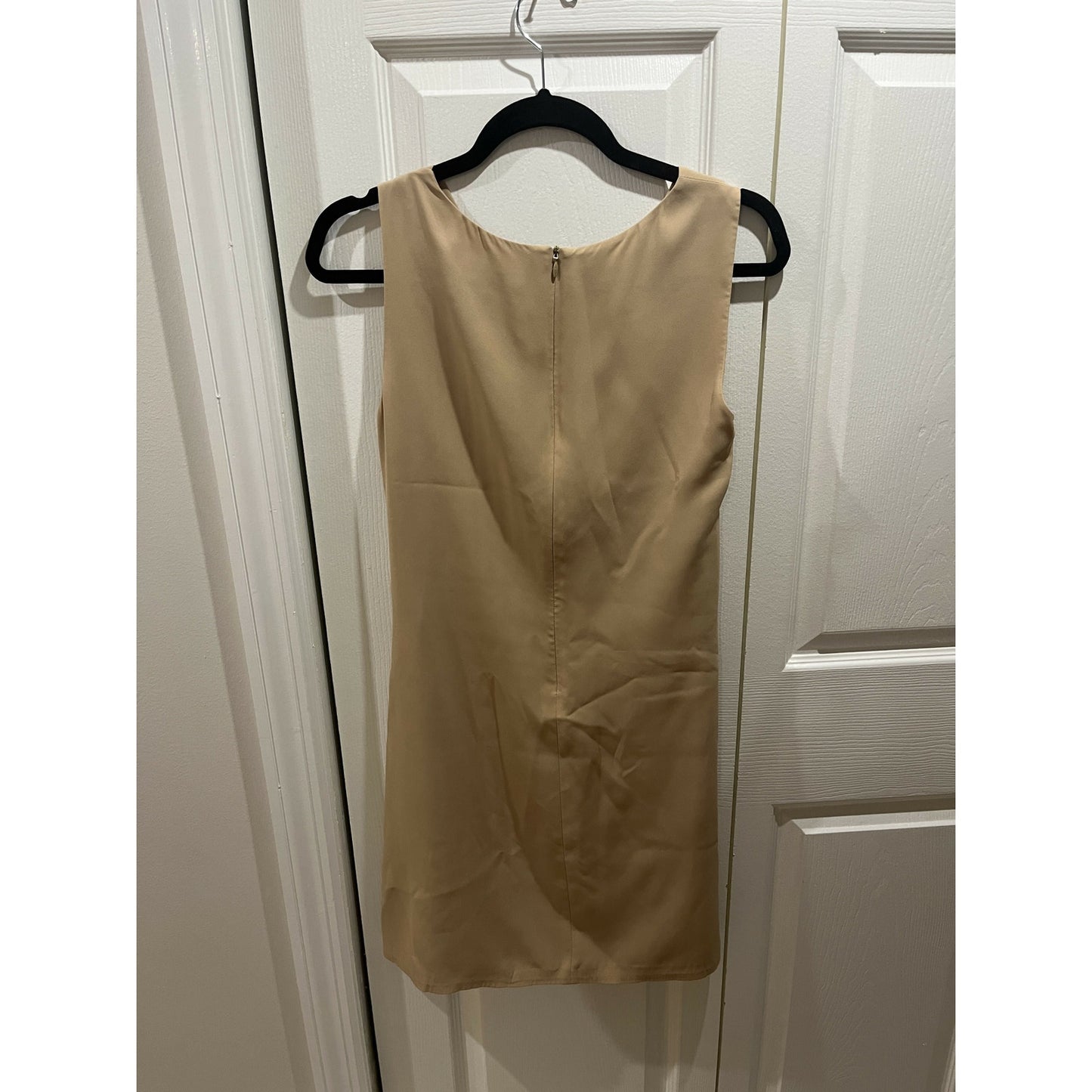 Fulya Ilkmen Sleeveless Draped Straps Sheath Dress - Beige - M