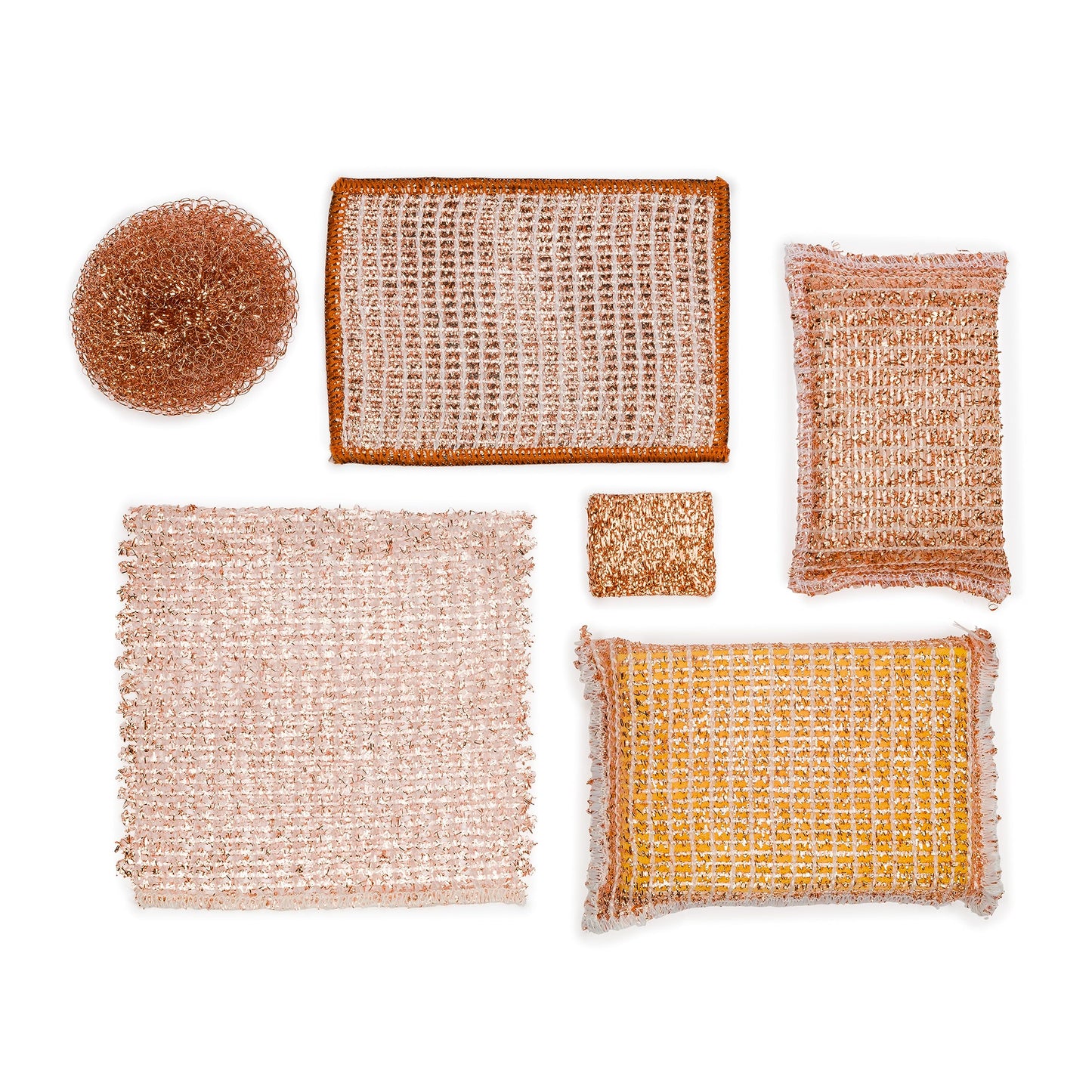 2-Ply Woven Copper Scrubbing Cloth - Set of 2