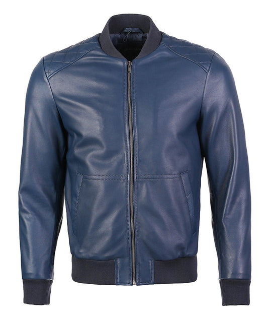 Greer Mens Wax Finish Sheep Leather Jacket-0