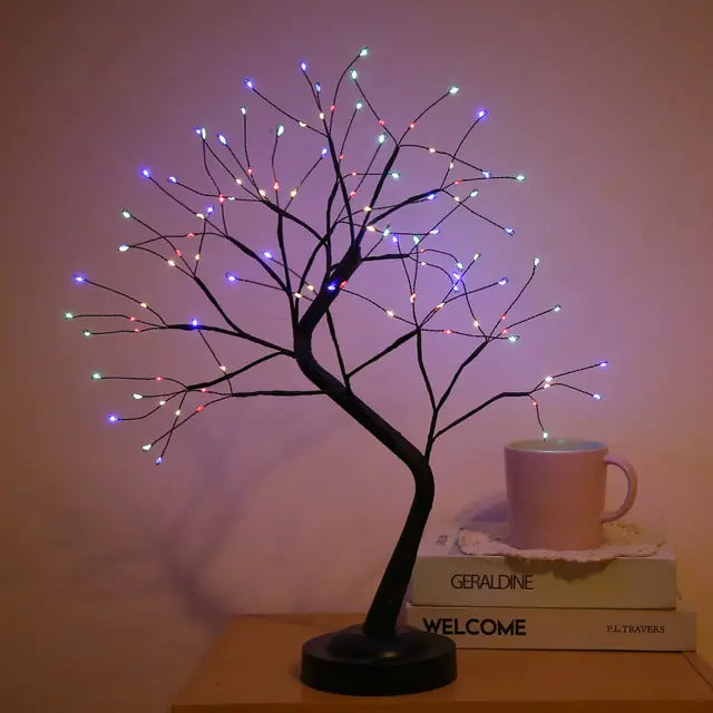 LED Birch Tabletop Bonsai Tree Night Light