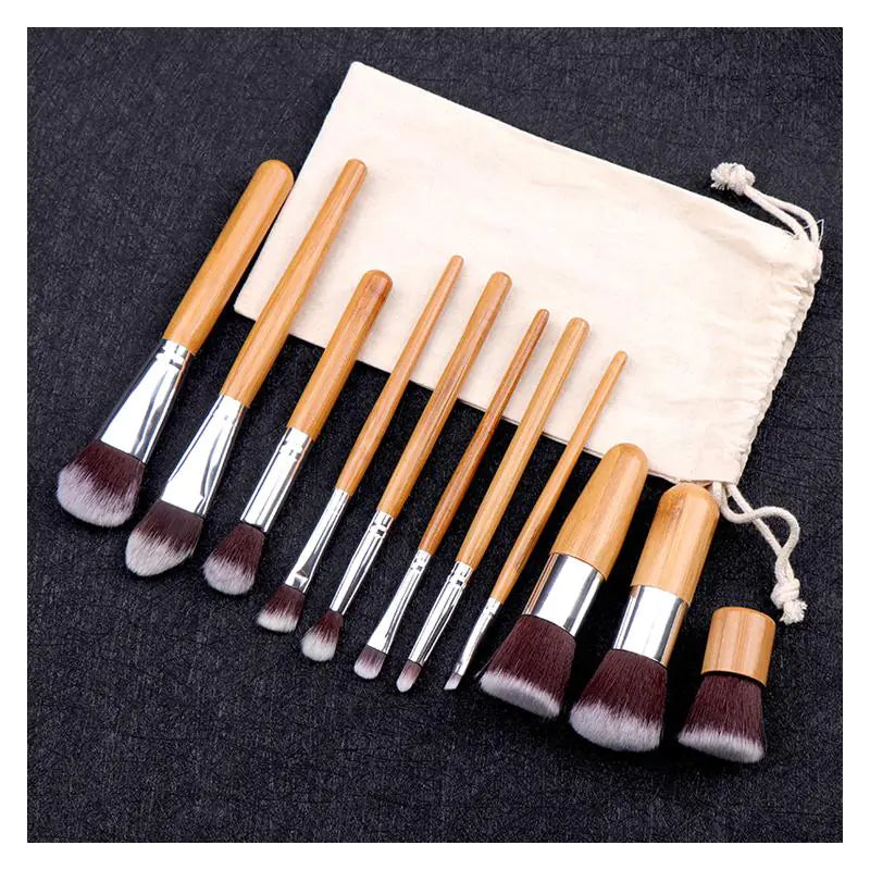 Bamboo Brush Set - 11 pcs