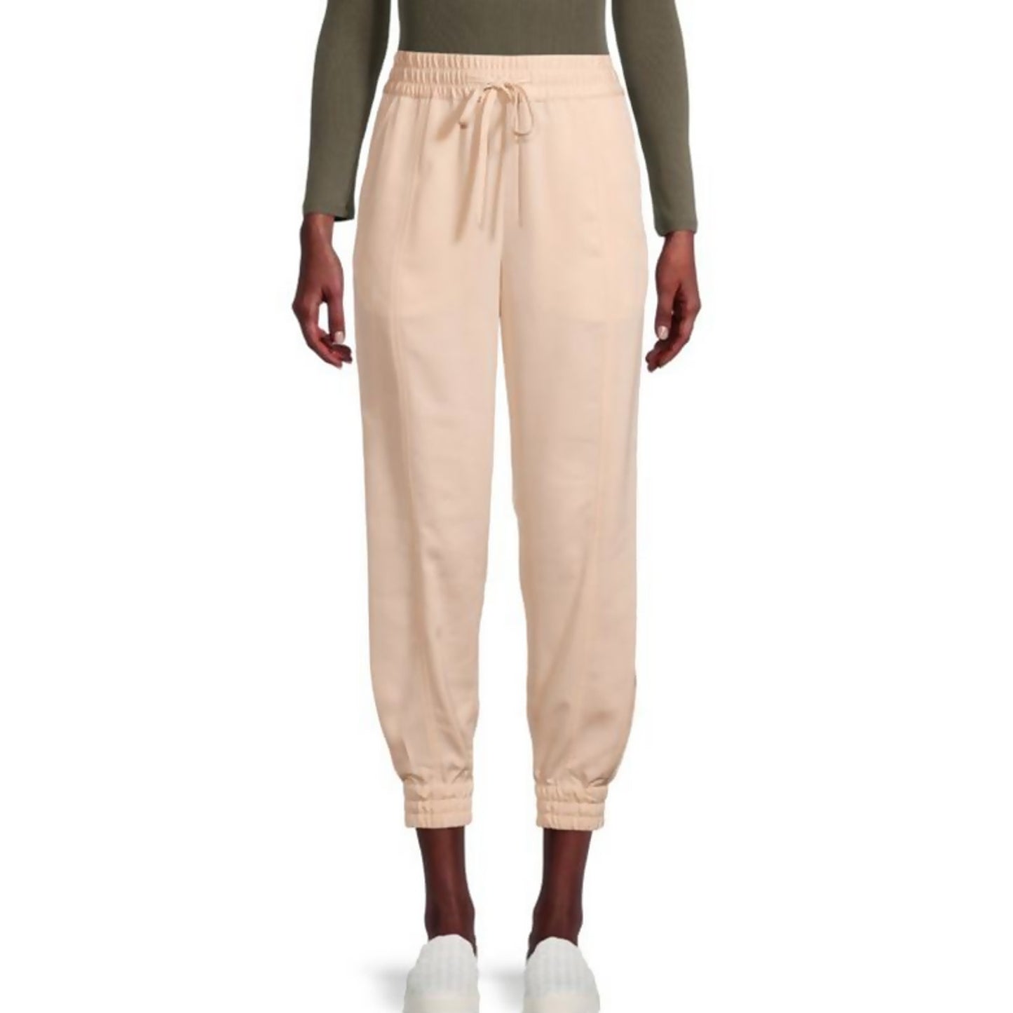 Derek Lam 10 Crosby Drawstring Jogger Pants - Beige - 12