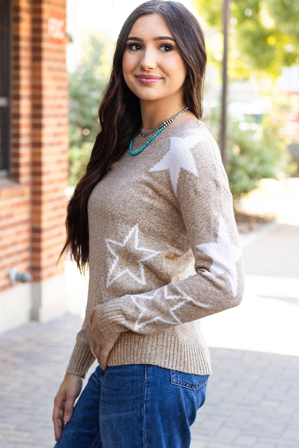 Alani Star Pattern Sweater-4