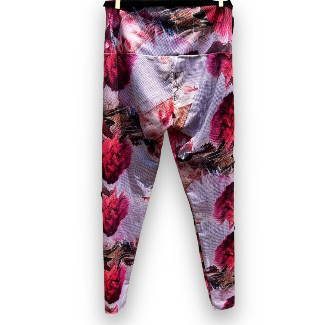 Colorful Unique Printed Leggings - Pink Multi - Size S/M