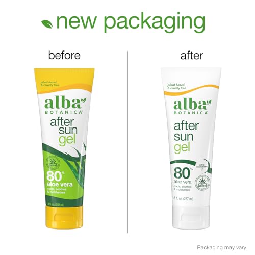 Alba Botanica Cooling After Sun Aloe Vera Gel for Skin – 8 fl. oz. - Wearing Conscious