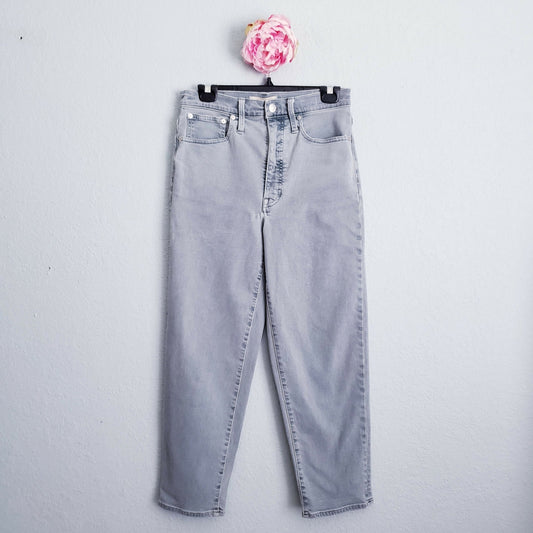 Madewell Balloon Cropped Jeans - Blue - 27