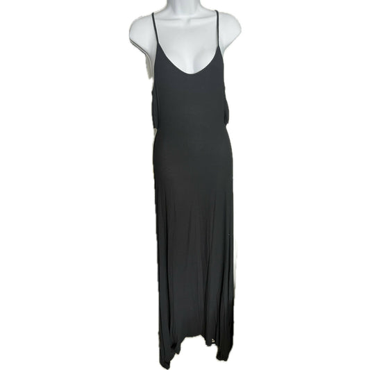 BCBGMaxazria Spaghetti Strap Tiered Maxi Dress - Black - Small