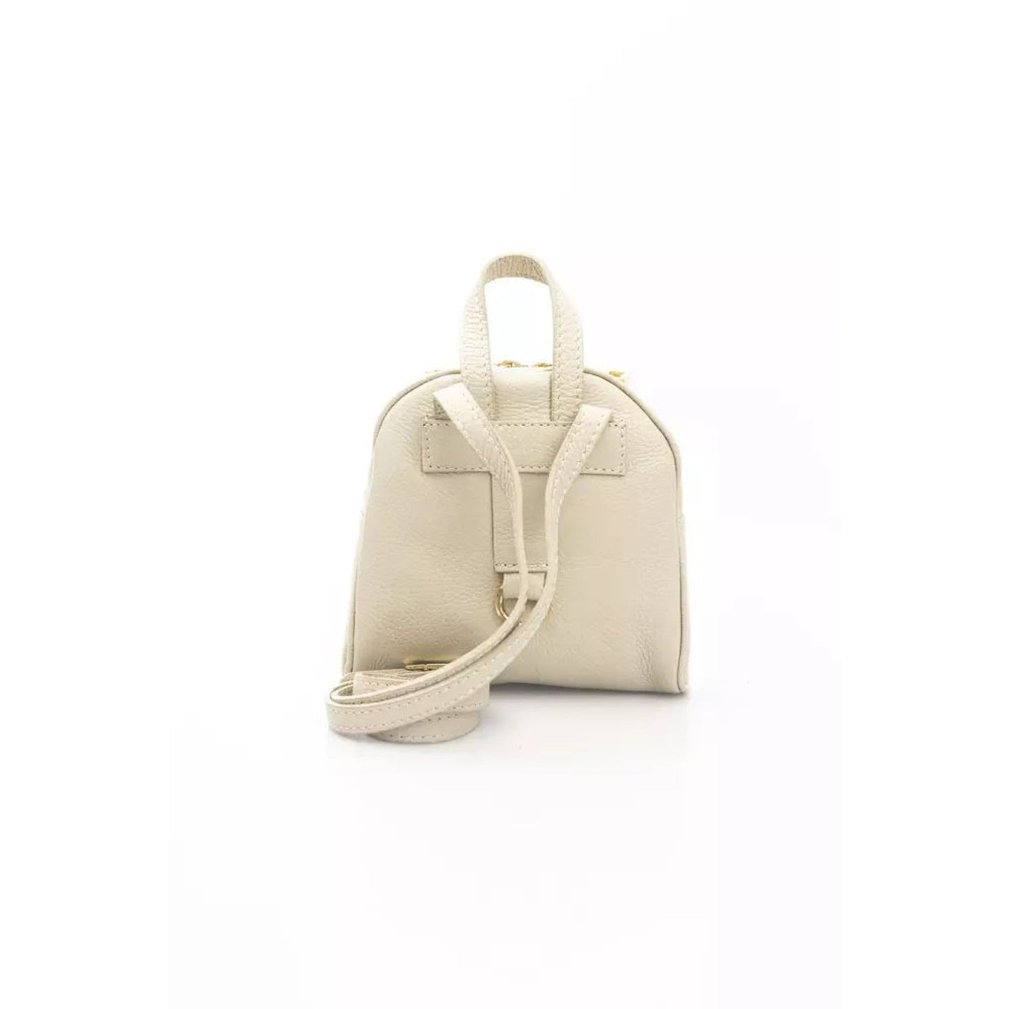 La Martina Elegant Beige Leather Crossbody Bag