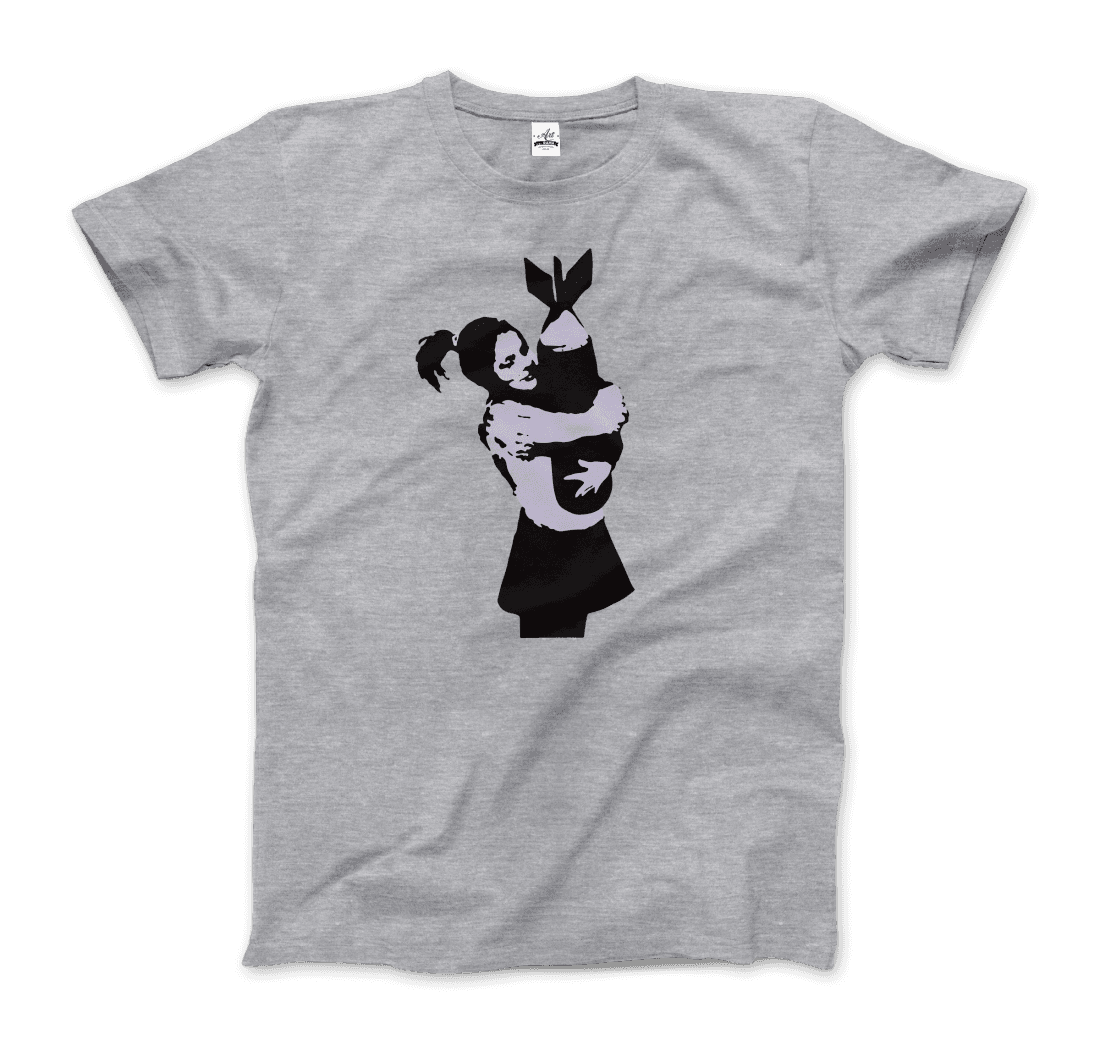 Banksy Bomb Hugger Street Art T-Shirt-5