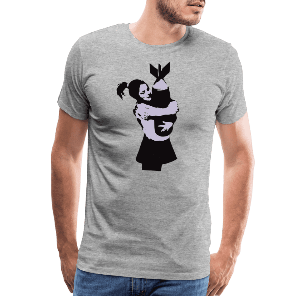 Banksy Bomb Hugger Street Art T-Shirt-1