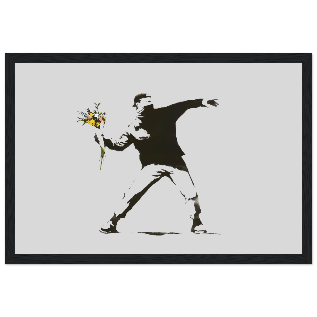 Banksy Flower Thrower Artwork Poster-8