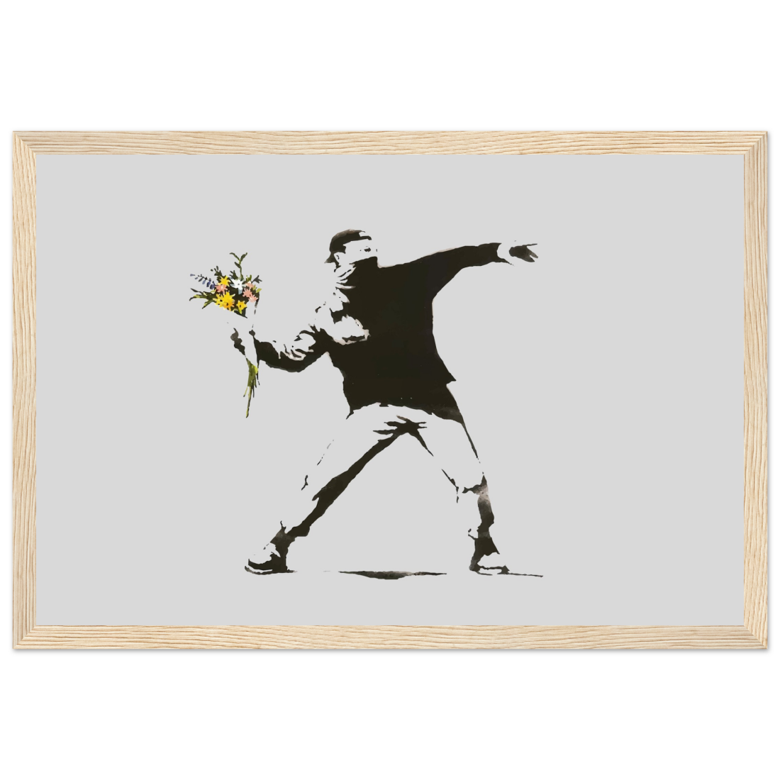 Banksy Flower Thrower Artwork Poster-9