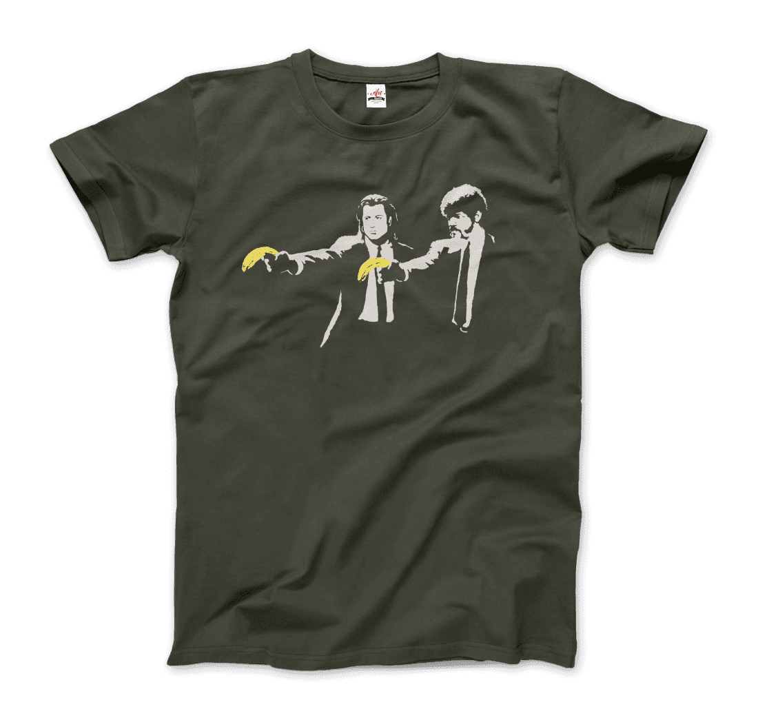 Banksy Pulp Fiction Street Art T-Shirt-8