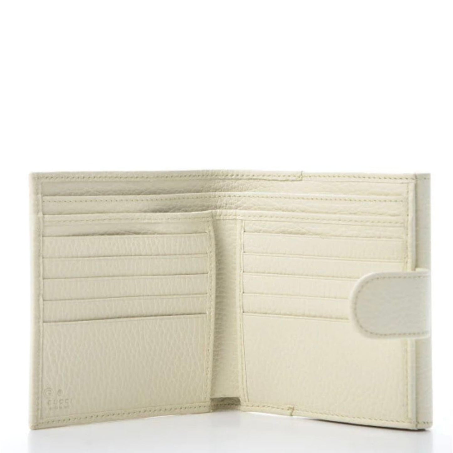 Gucci Elegant Ivory Bifold Leather Wallet - White