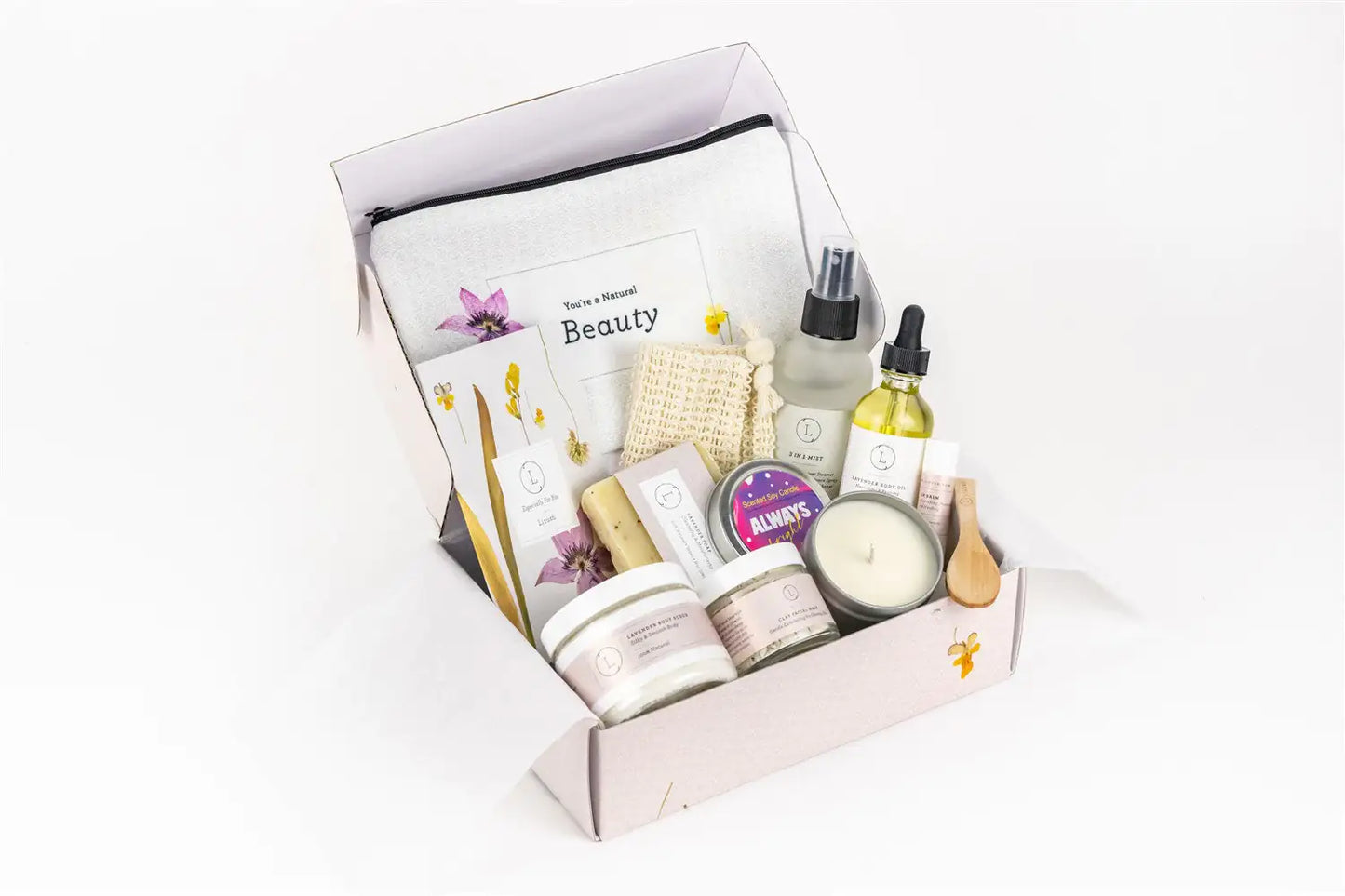 Natural Lavender Bath & Body Spa Gift Box Set