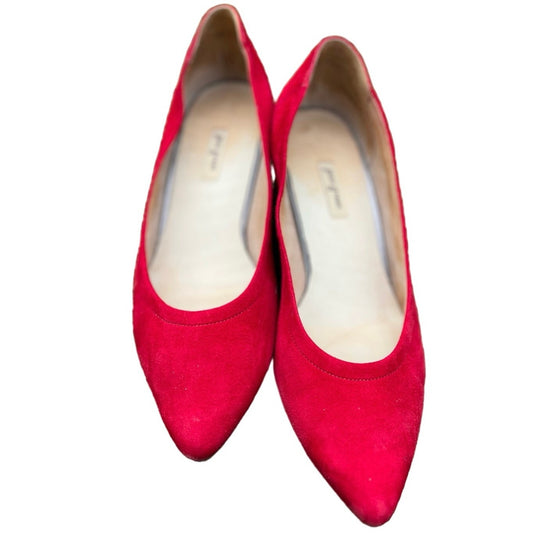 Paul Green Red Suede Block Heel Pumps